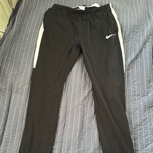 Nike Black Pants with White Accents